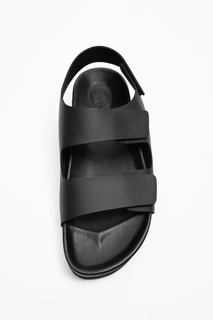 ZARA STRAPPY LEATHER SANDALS