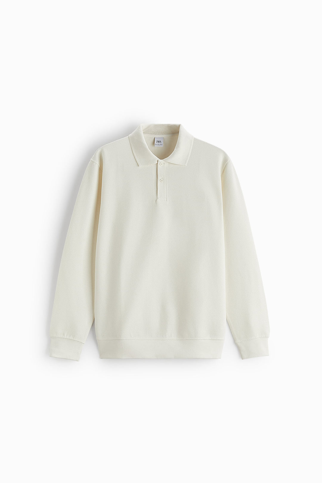 Zara Contrast Polo Sweatshirt