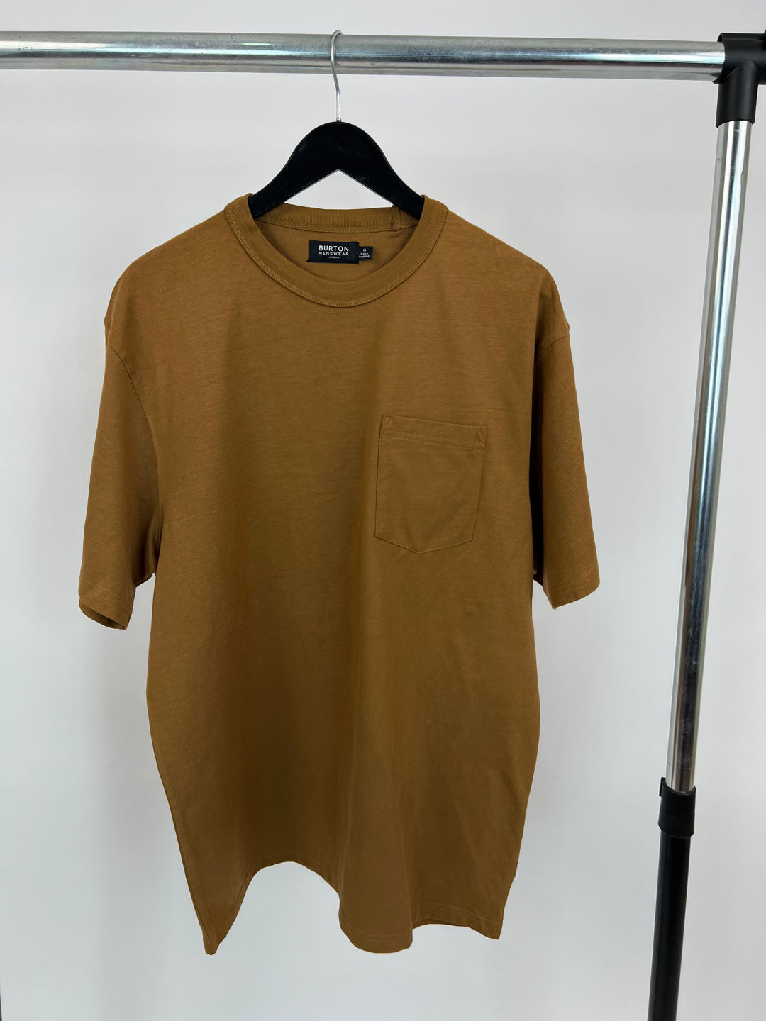 Burton Menswear Pocket T-shirt in brown