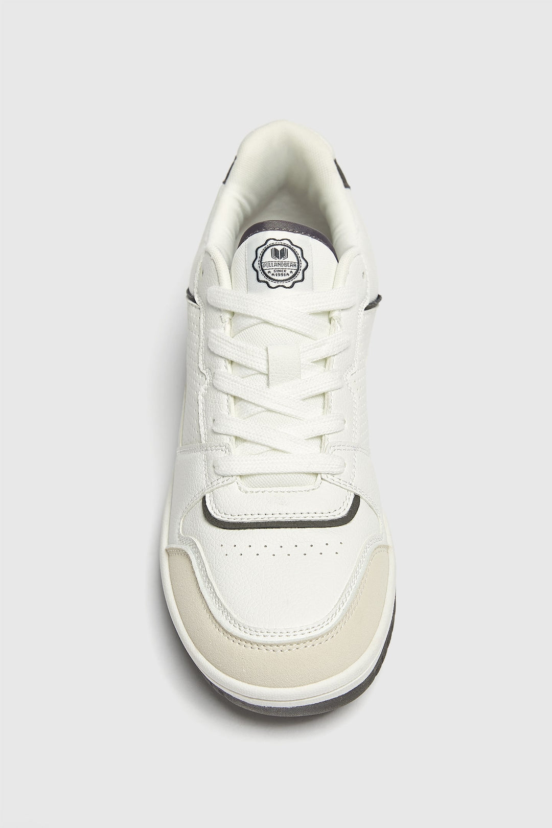 Pull&Bear retro casual trainers in white