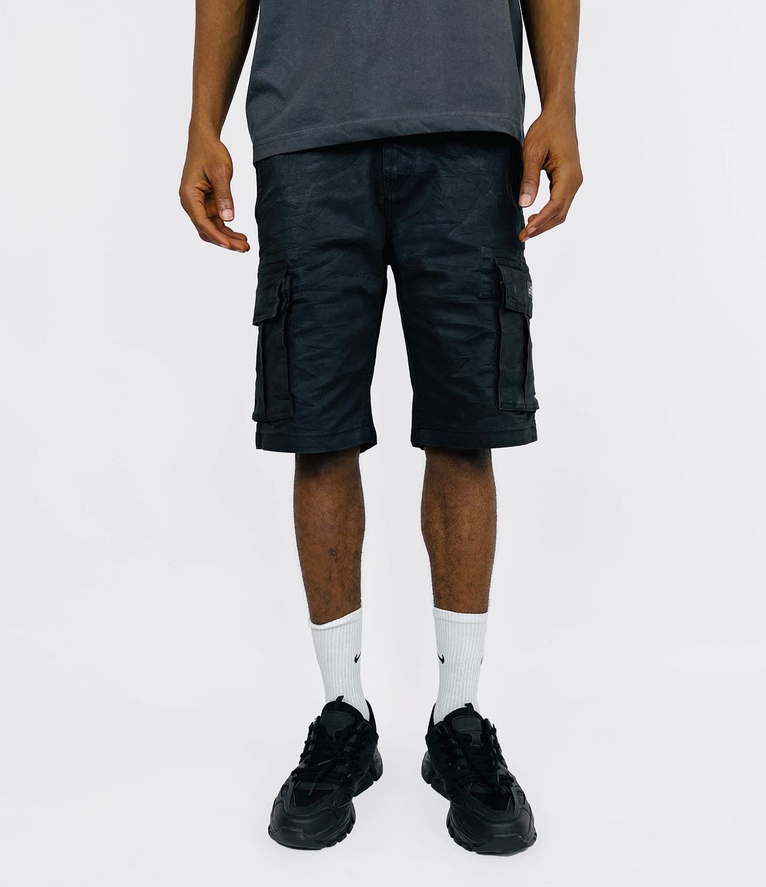 Funky Buddha Cargo Shorts in Black