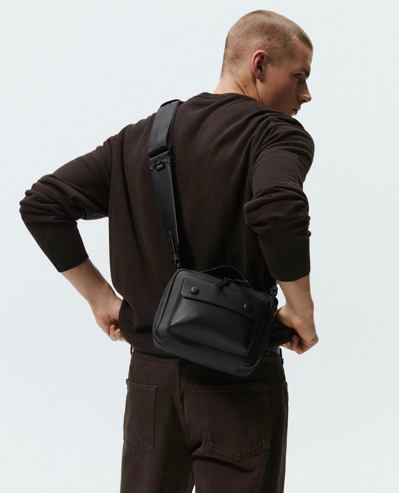 Zara Contrasting Cross Body Bag