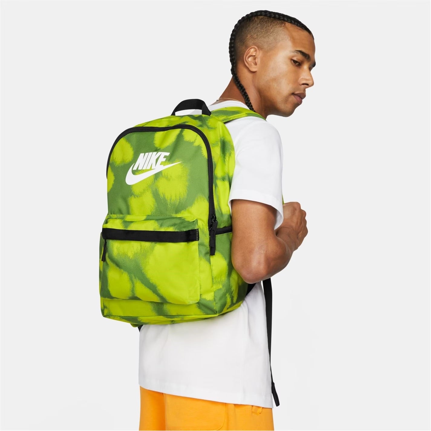 Nike Heritage backpack in atomic green – Garmisland