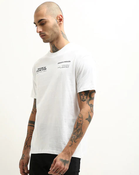 Altheory crew neck t-shirt with placement print