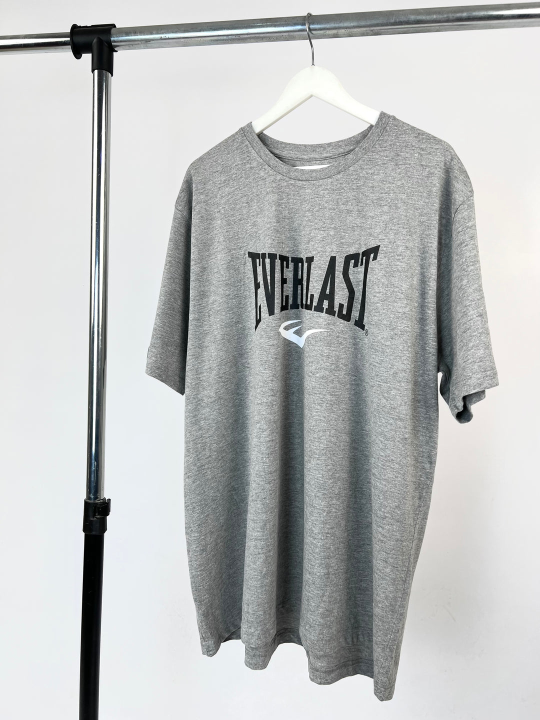 Everlast print T-shirt in Heather gray