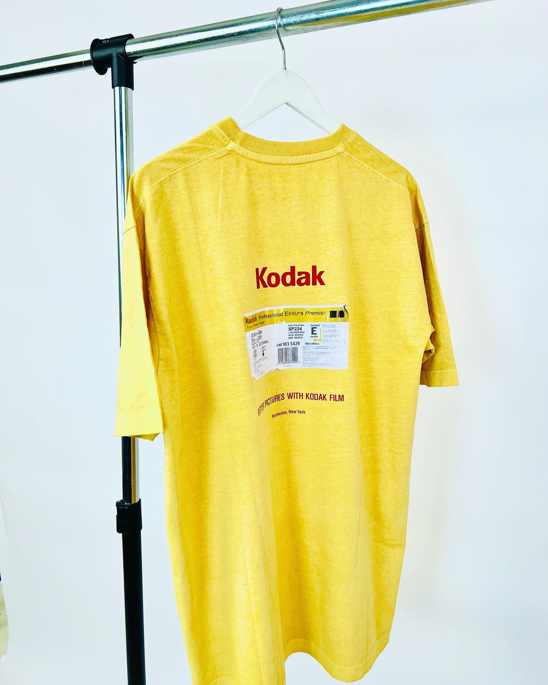 Kodak Backprint T-shirt in Yellow