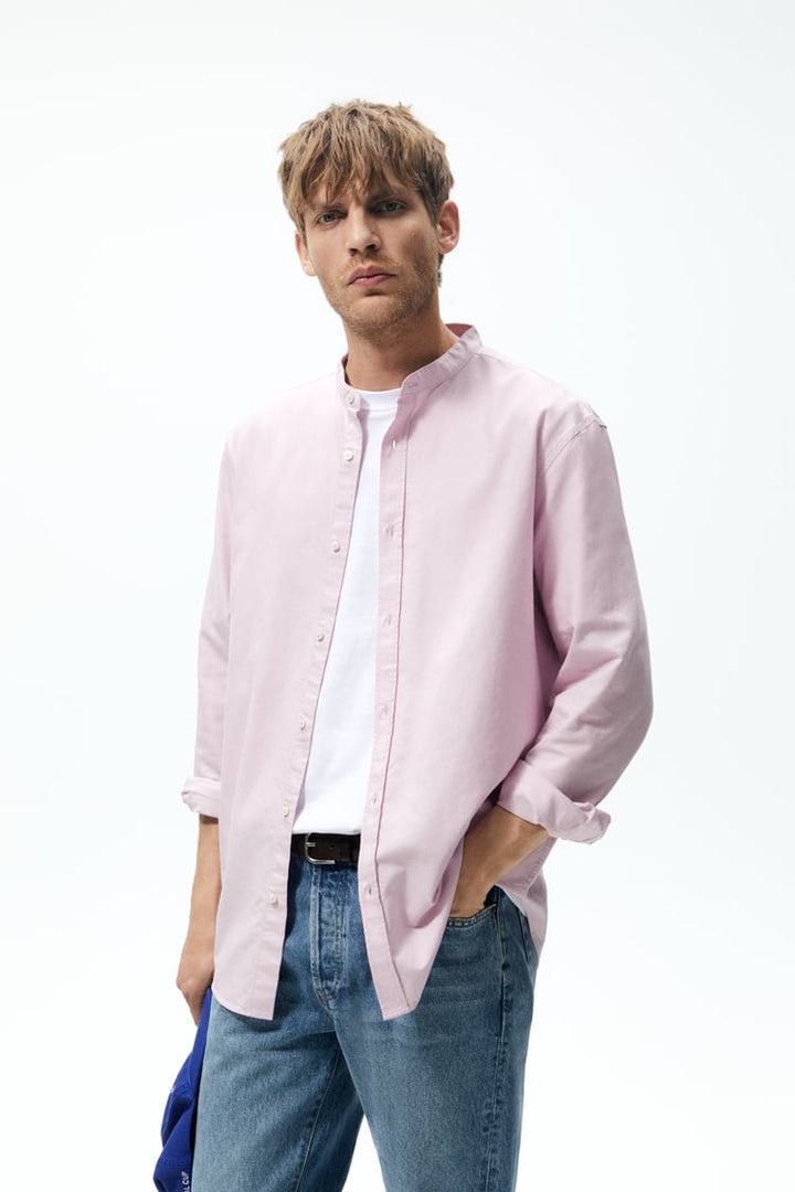 Zara Oxford Shirt in Mauve