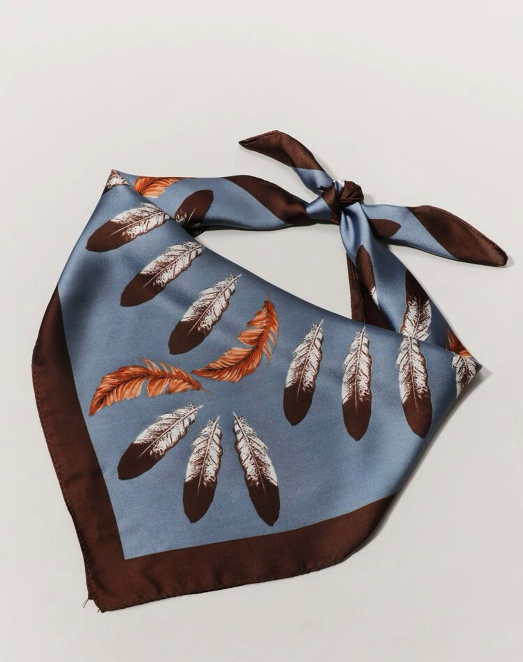 Feather print bandana