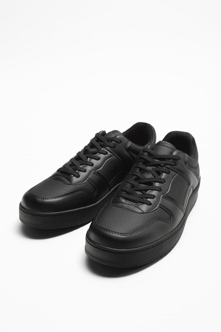 Zara Monochrome Trainers in Black