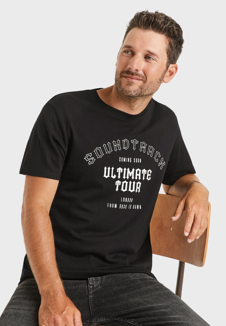 Celio Ultimate Tour T-shirt in black