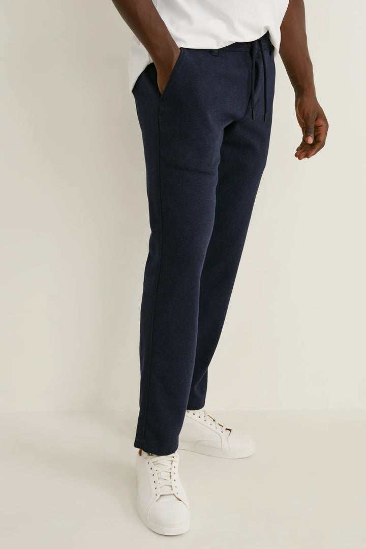 C&A tapered fit jogger pants in navy