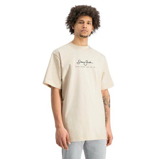 Sean John script T-shirt in sand