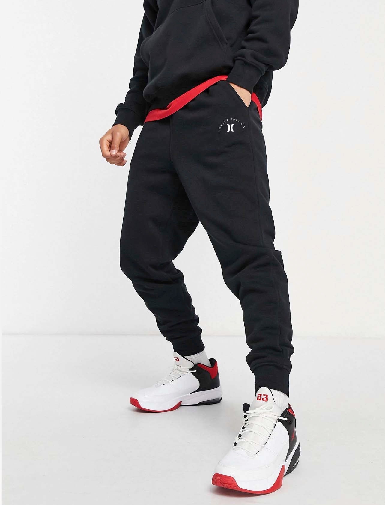 Hurley surf joggers in black