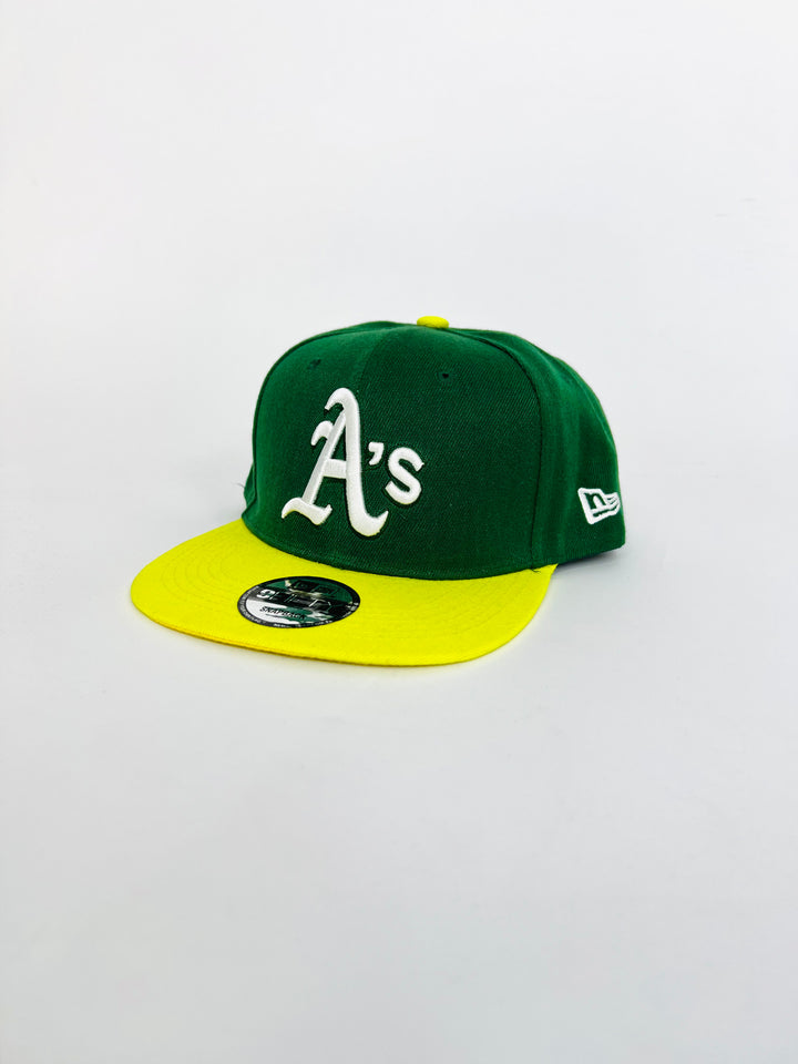 OAKLAND ATHLETICS A'S ON-FIELD NE FLAG NEW ERA 59FIFTY SNAPBACK