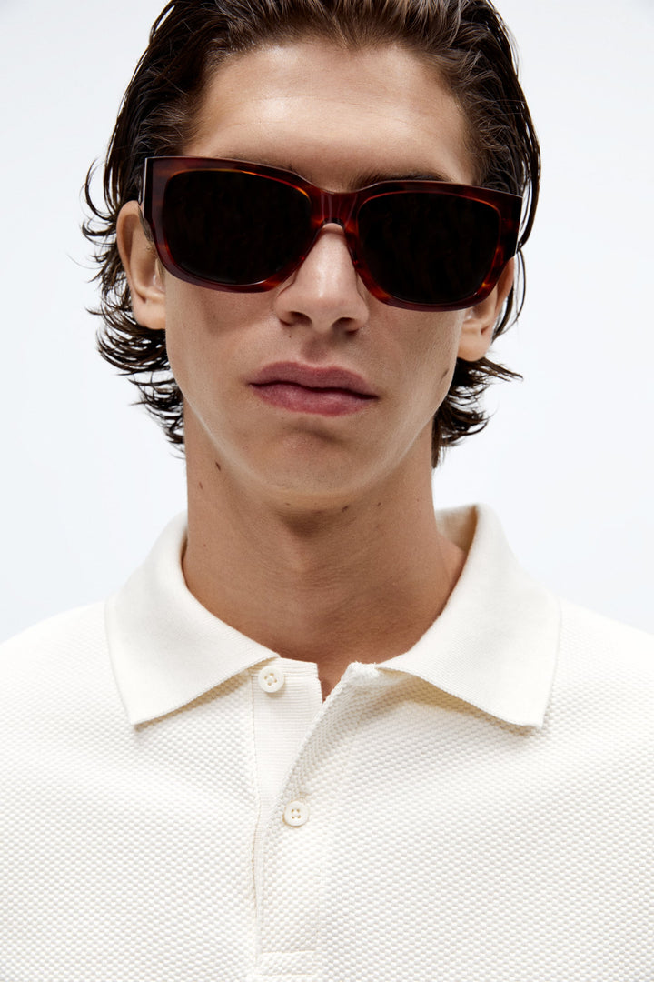 Zara Contrast Polo Sweatshirt