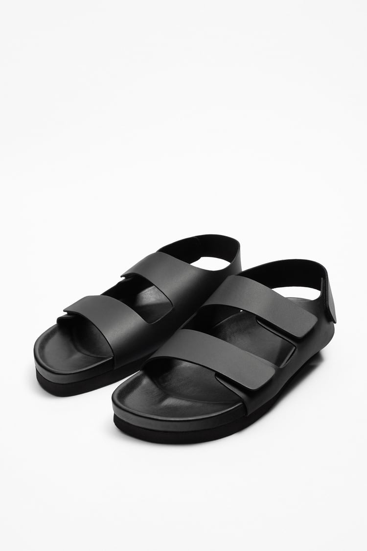 ZARA STRAPPY LEATHER SANDALS