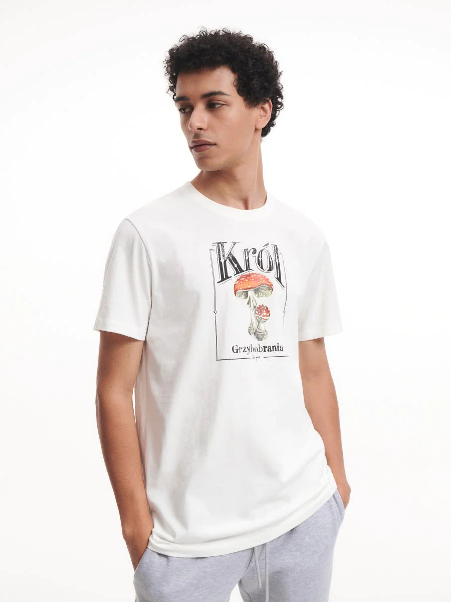 Reserved Kroc T-shirt in white