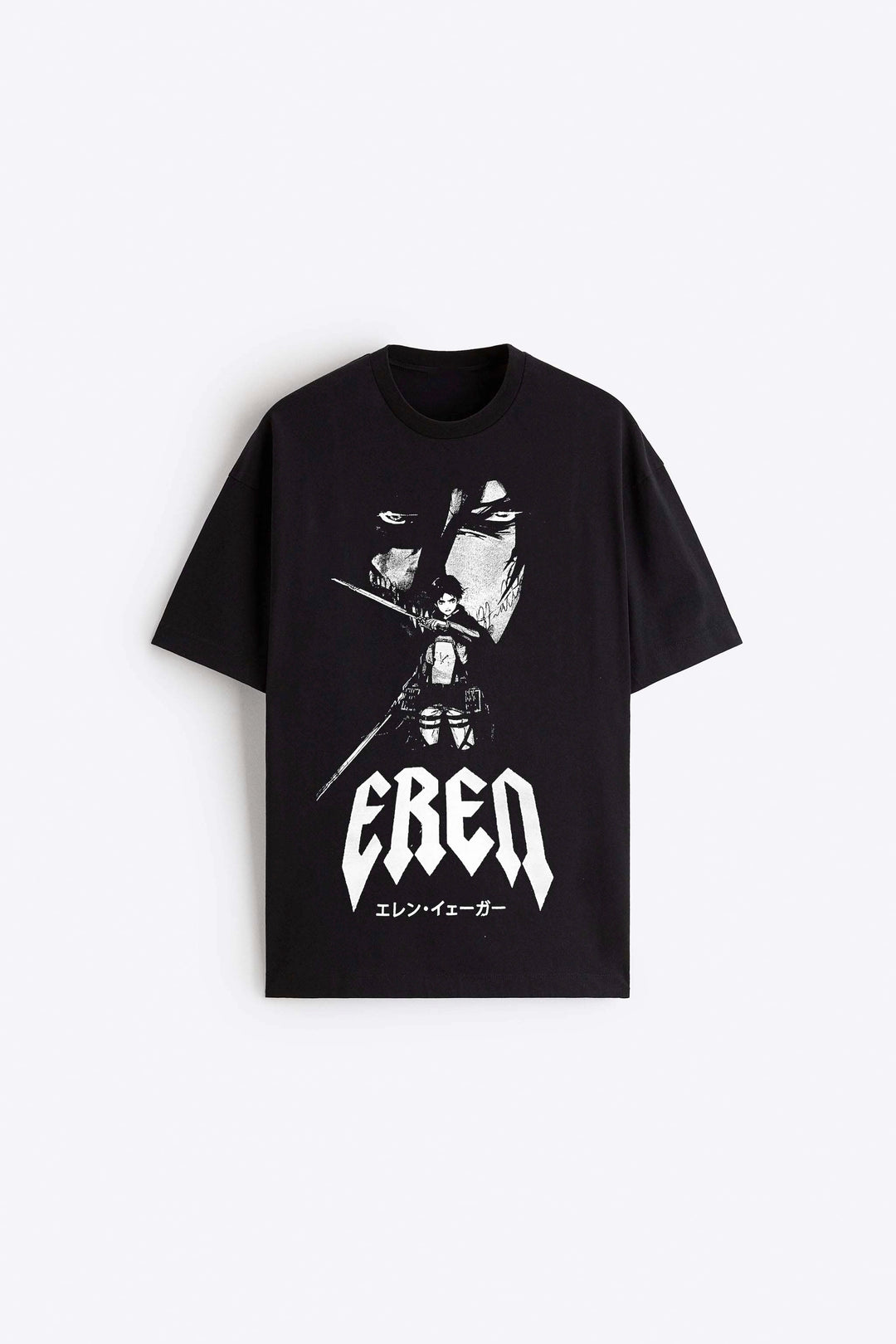 Garm Island Eren Yeager Backprint T-shirt in black