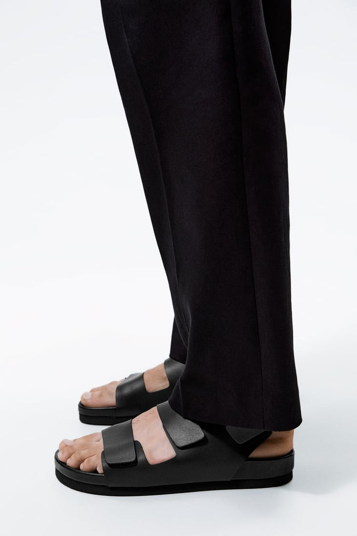 ZARA STRAPPY LEATHER SANDALS