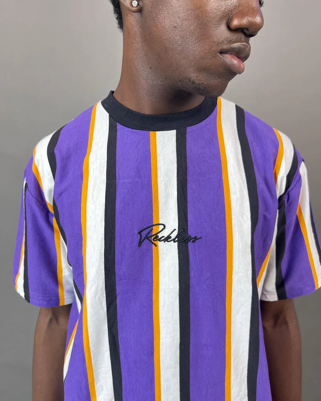 FSBN Reckless Striped T-shirt in purple